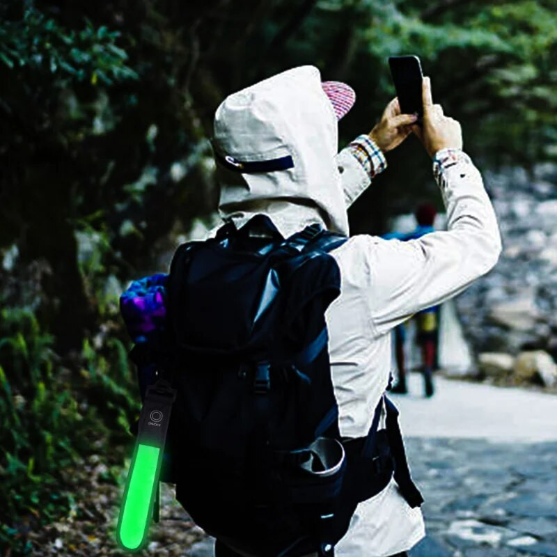 Светодиодна светлина Светлоотразителна лента за колан Спортна безопасност Светлоотразителна каишка Висулка Консумативи на открито Светлоотразителна защитна висулка Каишка за чанта