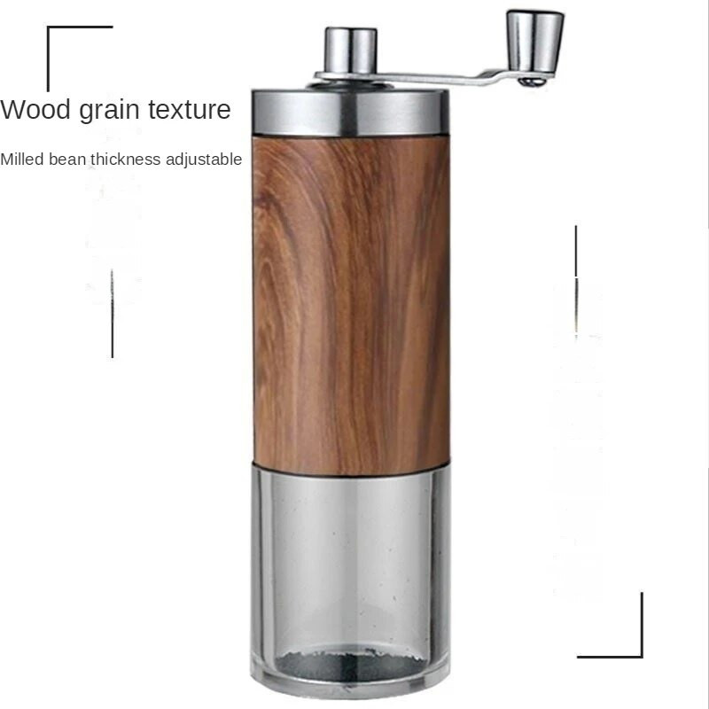 Rokas pārnēsājamas kafijas dzirnaviņas kafijas dzirnaviņas nerūsējošā tērauda rokas dzirnaviņas kafijas automāts maza mājsaimniecība