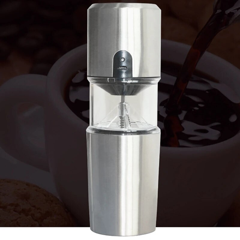 USB įkraunamas kavos malūnėlis Touch Home Grūdų malūnėlis Nešiojamas elektrinis kavos aparatas Nerūdijančio plieno kavos malūnėlis