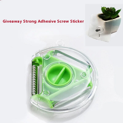 Магически комплект белачки 3 в 1 Резачка Белачка от неръждаема стомана Шредер Джулиен Резачка Ренде с остриета с множество кори Кухненски инструмент Домашни джаджи