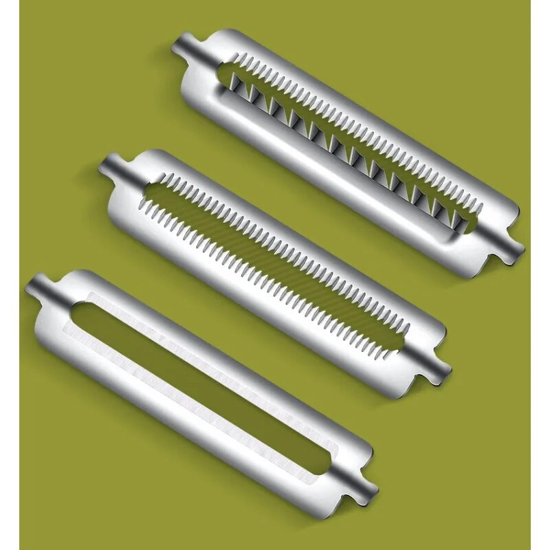 Магически комплект белачки 3 в 1 Резачка Белачка от неръждаема стомана Шредер Джулиен Резачка Ренде с остриета с множество кори Кухненски инструмент Домашни джаджи