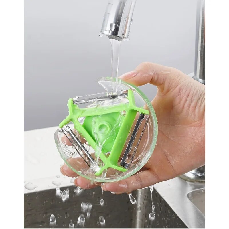 Магически комплект белачки 3 в 1 Резачка Белачка от неръждаема стомана Шредер Джулиен Резачка Ренде с остриета с множество кори Кухненски инструмент Домашни джаджи