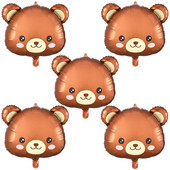 Baloni od 2/3/5 kom šumskog medvjeda Baloni od folije sa životinjskim medvjedom za džunglu Safari Dekoracije za rođendanske zabave.