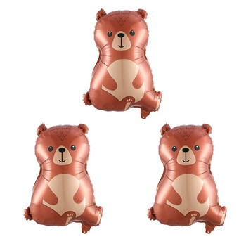 2/3/5 бр. балони горска мечка кафява мечка животно фолиеви балони за рожден ден на тема джунгла сафари парти декорации за парти