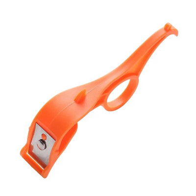 2 IN 1 Fruit Peeler Orange Cutter από ανοξείδωτο ατσάλι Φορητό δαχτυλίδι καθαρισμού λαχανικών Peeling Potatoes Peeler Εργαλεία κουζίνας