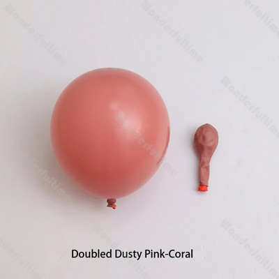 5/10/12/18 инча удвоени балони декорация двойно руж голо прашно розово розово злато балон гирлянд арка комплект Направи си сам Baby Shower декор