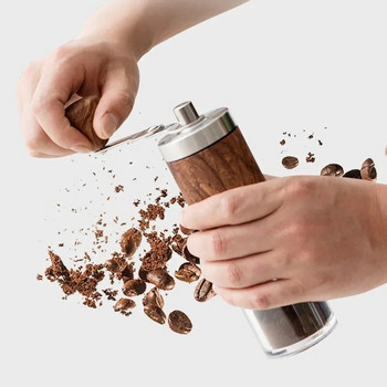 Χειροκίνητος μύλος καφέ από ανοξείδωτο ατσάλι Ρυθμιζόμενος χειρός για φορητούς μύλους κουζίνας Πρέσα καφέ εσπρέσο