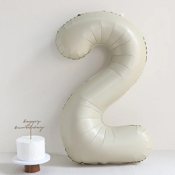 2 τεμ. Αριθμός κρέμας μπαλόνια με αλουμινόχαρτο 1 2 3 4 5 6 Διακόσμηση γάμου γενεθλίων Baby Shower Air Helium Globos