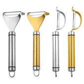 304 Nerūsējošā tērauda mizotājs Daudzfunkcionāls daudzfunkcionāls skuveklis ar iekaramo caurumu Mizošanas nazis Virtuves Dārzeņu un augļu instrumenti