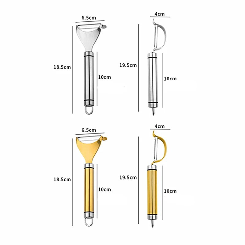 304 Nerūsējošā tērauda mizotājs Daudzfunkcionāls daudzfunkcionāls skuveklis ar iekaramo caurumu Mizošanas nazis Virtuves Dārzeņu un augļu instrumenti