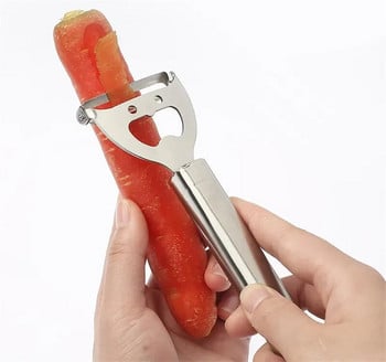 нож за белене на плодове от неръждаема стомана ренде за ябълки белачка за картофи кухненски инструменти зеленчуци самолети за изстъргване на пъпеш отварачка за бутилки