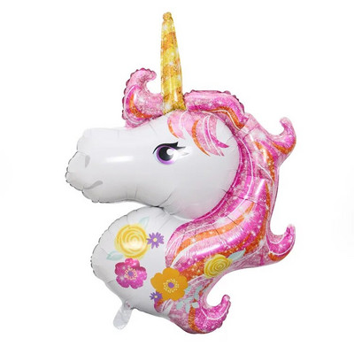 1 set de baloane tematice pentru petrecere cu unicorn Baloane din folie de nor pentru fete de 1 an Decoratiuni pentru petrecerea de aniversare cu unicorn Mingi pentru baby shower