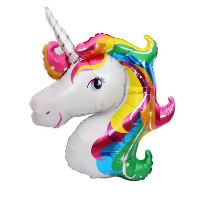 1 set de baloane tematice pentru petrecere cu unicorn Baloane din folie de nor pentru fete de 1 an Decoratiuni pentru petrecerea de aniversare cu unicorn Mingi pentru baby shower
