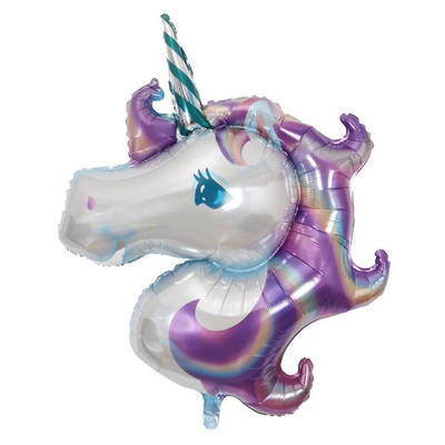 1 set de baloane tematice pentru petrecere cu unicorn Baloane din folie de nor pentru fete de 1 an Decoratiuni pentru petrecerea de aniversare cu unicorn Mingi pentru baby shower
