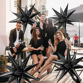 12Pcs 3D stojeća eksplozija Star baloni Božićni ukrasi Zvjezdani kap vode Konus Balon od folije Rođendanski dekor za vjenčanje