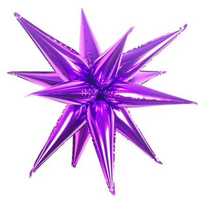 12Pcs 3D stojeća eksplozija Star baloni Božićni ukrasi Zvjezdani kap vode Konus Balon od folije Rođendanski dekor za vjenčanje