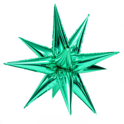 12Pcs 3D stojeća eksplozija Star baloni Božićni ukrasi Zvjezdani kap vode Konus Balon od folije Rođendanski dekor za vjenčanje