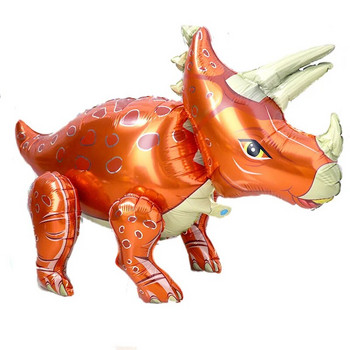 1 бр. 4D ходещ динозавър фолио балон момче животно деца динозавър рожден ден горска парти декорация