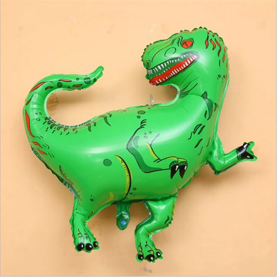 1 vnt 4D vaikščiojantis dinozaurų folija balionas berniukas gyvūnas vaikams dinozaurų gimtadienio miško vakarėlio puošmena
