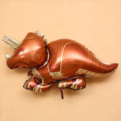 1 vnt 4D vaikščiojantis dinozaurų folija balionas berniukas gyvūnas vaikams dinozaurų gimtadienio miško vakarėlio puošmena