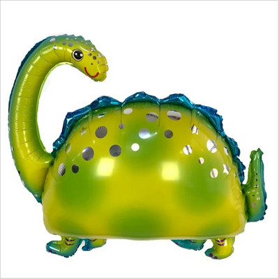 1 vnt 4D vaikščiojantis dinozaurų folija balionas berniukas gyvūnas vaikams dinozaurų gimtadienio miško vakarėlio puošmena