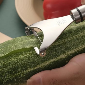Белачка за царевица от неръждаема стомана Машинка за почистване на плодове и зеленчуци Картофи Чопър Резачка Нож за белене Кухненски инструменти Аксесоари
