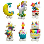 Új álló lótorta Hold alumínium fólia léggömb születésnapi parti dekorációs bolt nyitó esküvői rendezvény