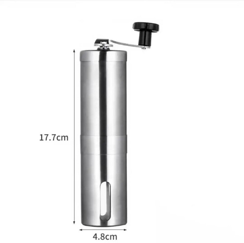 Nešiojamas rankinis nerūdijančio plieno kavos pupelių malūnėlis Rankinis kavos malūnėlis Kavos indų malūnėlis Virtuvės įrankis Kavos priedai