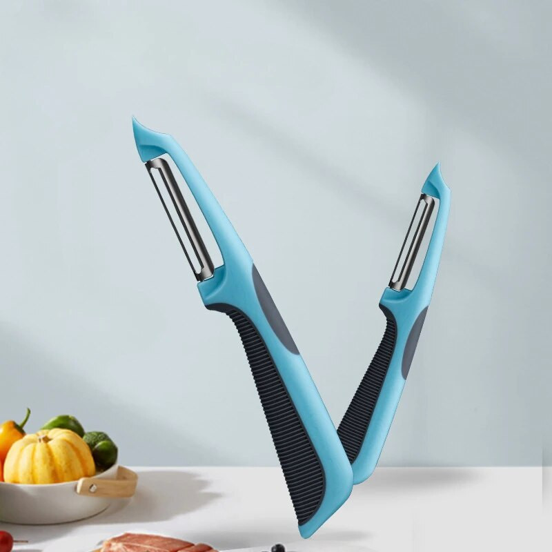 Valgykite bulvių skustuvus Virtuviniams daržovių vaisiams Įrankiai Ultra Sharp Blade Bulvių pjaustyklės skutiklis Agurkų morkų obuolių pjaustyklės įtaisas