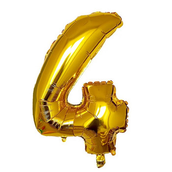 Χρυσός Αριθμός Μπαλόνια 16 32 40 ιντσών Αλουμινόχαρτο Μπαλόνι Ζούγκλα Σαφάρι Γενέθλια Διακόσμηση πάρτι προμήθειες 0 1 2 3 4 5 6 7 8 9 globos Ball