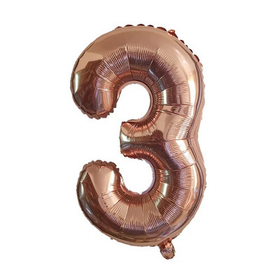 Балони със златни числа 16 32 40 инча Фолиев балон Jungle Safari Консумативи за декорация на рожден ден 0 1 2 3 4 5 6 7 8 9 globos Ball