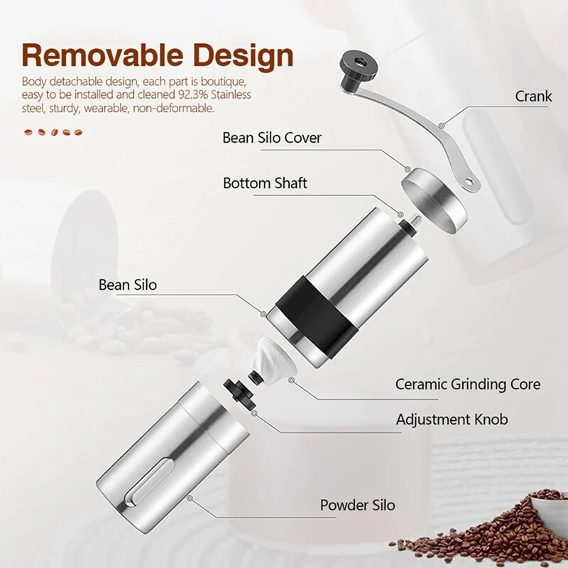 Ručni mlin za kavu Prijenosni ručni visokokvalitetni ručni aparat za mljevenje kave
