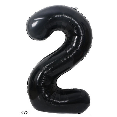 1 комплект кула от златни черни балони с фолиен балон с черни числа 1-9 за мъже 30 40 50 60 Декорации за рожден ден Подаръци Направи си сам
