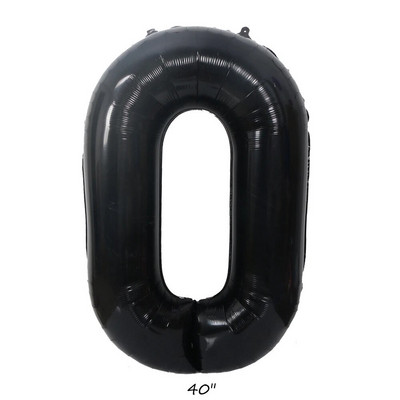 1 комплект кула от златни черни балони с фолиен балон с черни числа 1-9 за мъже 30 40 50 60 Декорации за рожден ден Подаръци Направи си сам