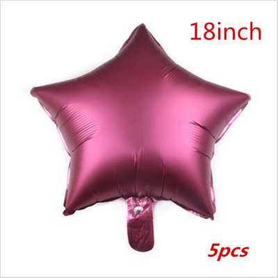 18 colių metalinės penkiakampės žvaigždės aliuminio plėvelės baliono gimtadienio vakarėlis , vestuvių dekoravimas , kūdikių vakarėlis , jubiliejus , Kalėdos