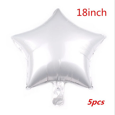 18 colių metalinės penkiakampės žvaigždės aliuminio plėvelės baliono gimtadienio vakarėlis , vestuvių dekoravimas , kūdikių vakarėlis , jubiliejus , Kalėdos
