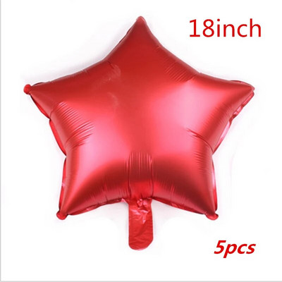 18 colių metalinės penkiakampės žvaigždės aliuminio plėvelės baliono gimtadienio vakarėlis , vestuvių dekoravimas , kūdikių vakarėlis , jubiliejus , Kalėdos