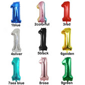 Balionas 1 Numeris Balionai Laukiniai Vienas Žalias Gaublys Mėlynas Figūra 1 Gimtadienis Didelis Didelis 32 colių Raudona Rožė Auksinė Sidabrinė Juoda Spalvinga