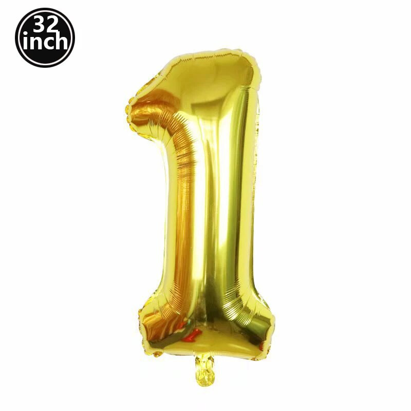 Balionas 1 Numeris Balionai Laukiniai Vienas Žalias Gaublys Mėlynas Figūra 1 Gimtadienis Didelis Didelis 32 colių Raudona Rožė Auksinė Sidabrinė Juoda Spalvinga