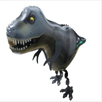 Разхождащи се животни, кучета, динозаври, лъвове, тигри, балони от алуминиево фолио, декорации за годишнина на бебето с хелий