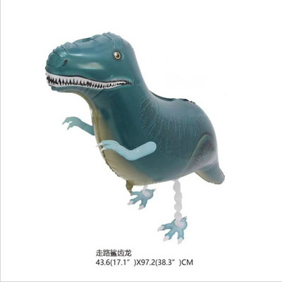 Разхождащи се животни, кучета, динозаври, лъвове, тигри, балони от алуминиево фолио, декорации за годишнина на бебето с хелий