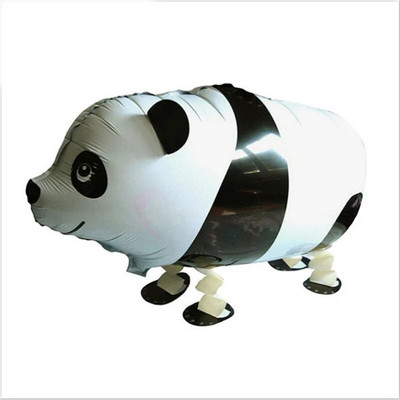 Разхождащи се животни, кучета, динозаври, лъвове, тигри, балони от алуминиево фолио, декорации за годишнина на бебето с хелий