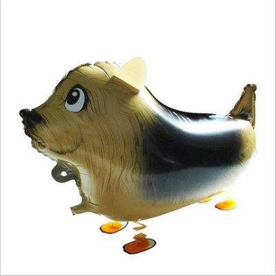 Разхождащи се животни, кучета, динозаври, лъвове, тигри, балони от алуминиево фолио, декорации за годишнина на бебето с хелий