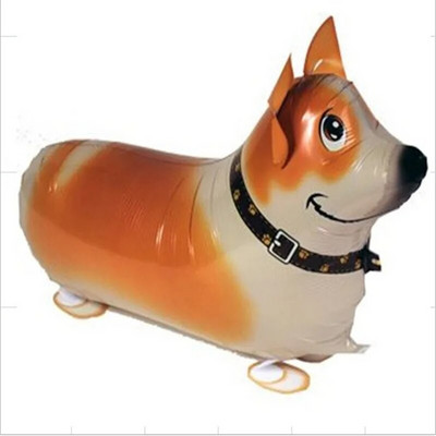 Разхождащи се животни, кучета, динозаври, лъвове, тигри, балони от алуминиево фолио, декорации за годишнина на бебето с хелий