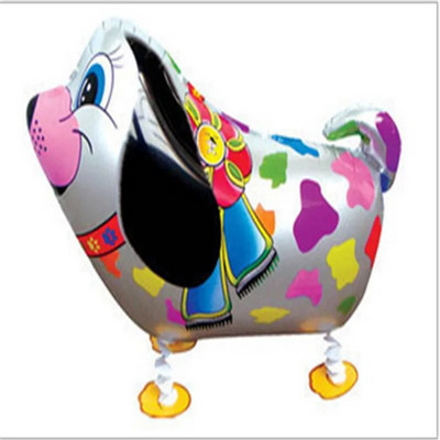 Разхождащи се животни, кучета, динозаври, лъвове, тигри, балони от алуминиево фолио, декорации за годишнина на бебето с хелий