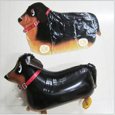 Разхождащи се животни, кучета, динозаври, лъвове, тигри, балони от алуминиево фолио, декорации за годишнина на бебето с хелий