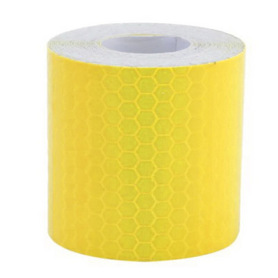 100x5cm autós fényvisszaverő csík matricák útra figyelmeztető csík stílusú dekorációs fólia Biztonságos motorkerékpár babaautó fényvisszaverő közlekedésbiztonsági szalag