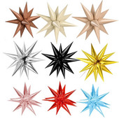 6/12kom crno-srebrnih šarenih vodenih kapljica balona eksplozije zvijezda folija balona za rođendansko vjenčanje božićne dekoracije