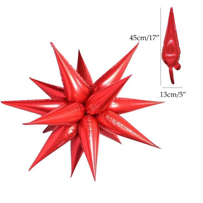 6/12kom crno-srebrnih šarenih vodenih kapljica balona eksplozije zvijezda folija balona za rođendansko vjenčanje božićne dekoracije