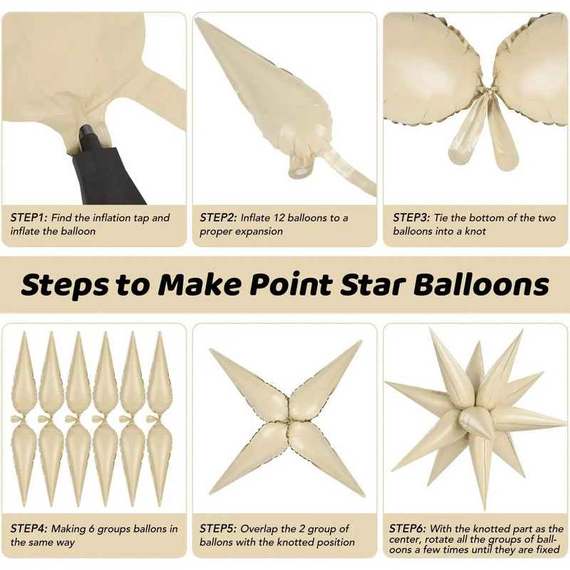 6/12kom crno-srebrnih šarenih vodenih kapljica balona eksplozije zvijezda folija balona za rođendansko vjenčanje božićne dekoracije